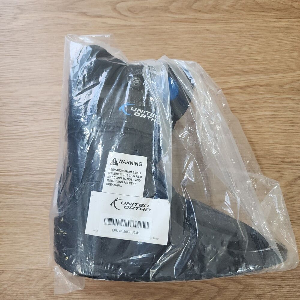 United Ortho Air Cam Walker Fracture Boot Large Black NEW WITH TAGS